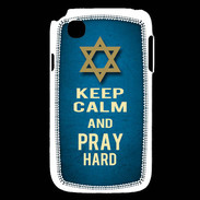Coque LG L40 Keep Calm and Pray jewish BLeu