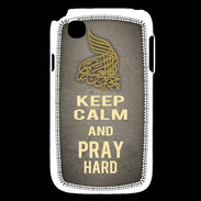 Coque LG L40 Keep Calm and Pray Muslim Gris