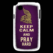 Coque LG L40 Keep Calm and Pray Muslim Violet