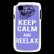 Coque LG L40 Keep Calm and Be Reelax Bleu