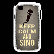 Coque LG L40 Keep Calm and Sing Gris