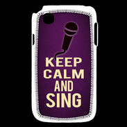 Coque LG L40 Keep Calm and Sing Violet