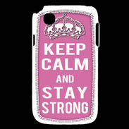 Coque LG L40 Keep Calm and Stay strong Rose