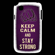 Coque LG L40 Keep Calm and Stay strong Violet