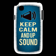 Coque LG L40 Keep Calm and Up Sound Bleu