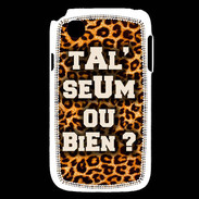 Coque LG L40 Ta l'seum ou bien Léopard