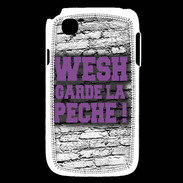 Coque LG L40 Wesh garde la pèche Violet