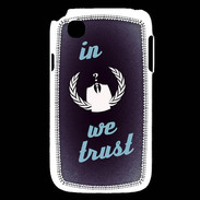 Coque LG L40 In anonymous We trust bleu ZG