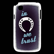 Coque LG L40 In Luck We trust Bleu ZG