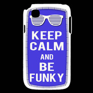Coque LG L40 Keep Calm Funky Bleu