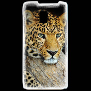 Coque LG P990 portrait d'un léopard 50