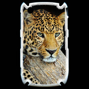 Coque Blackberry 8520 portrait d'un léopard 50