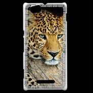 Coque Sony Xperia M portrait d'un léopard 50