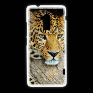 Coque HTC One Max portrait d'un léopard 50