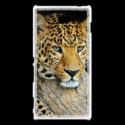 Coque Sony Xperia M2 portrait d'un léopard 50