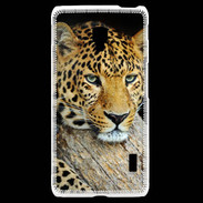 Coque LG F6 portrait d'un léopard 50
