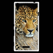 Coque Sony Xperia T3 portrait d'un léopard 50