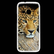 Coque HTC One Mini 2 portrait d'un léopard 50