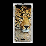 Coque Sony Xpéria J portrait d'un léopard 50