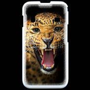Coque Samsung ACE S5830 Portrait d'un léopard énervé