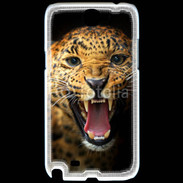 Coque Samsung Galaxy Note 2 Portrait d'un léopard énervé