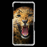 Coque Blackberry Z10 Portrait d'un léopard énervé
