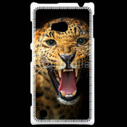 Coque Nokia Lumia 720 Portrait d'un léopard énervé