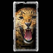 Coque Sony Xperia M Portrait d'un léopard énervé