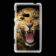 Coque Nokia Lumia 625 Portrait d'un léopard énervé