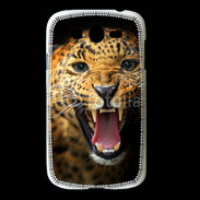 Coque Samsung Galaxy Grand Portrait d'un léopard énervé