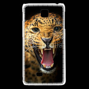 Coque LG F5 Portrait d'un léopard énervé
