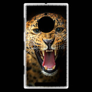 Coque Nokia Lumia 830 Portrait d'un léopard énervé