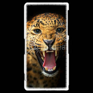 Coque Sony Xperia Z2 Portrait d'un léopard énervé
