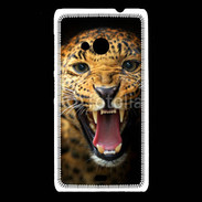 Coque Nokia Lumia 535 Portrait d'un léopard énervé