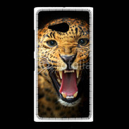 Coque Nokia Lumia 735 Portrait d'un léopard énervé