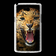 Coque LG L80 Portrait d'un léopard énervé