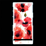 Coque Sony Xperia P Illustration de coquelicots