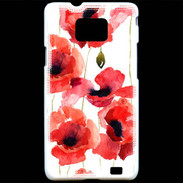 Coque Samsung Galaxy S2 Illustration de coquelicots