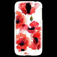 Coque Samsung Galaxy S4 Illustration de coquelicots