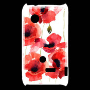 Coque Sony Xperia Typo Illustration de coquelicots