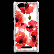 Coque Sony Xperia M Illustration de coquelicots