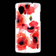 Coque LG Nexus 5 Illustration de coquelicots