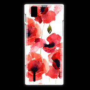 Coque Huawei Ascend P2 Illustration de coquelicots