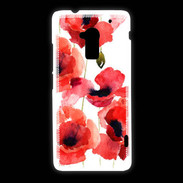 Coque HTC One Max Illustration de coquelicots