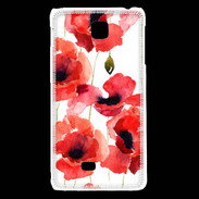 Coque LG F5 Illustration de coquelicots