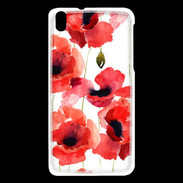 Coque HTC Desire 816 Illustration de coquelicots