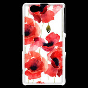 Coque Sony Xperia Z1 Compact Illustration de coquelicots
