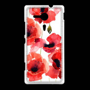 Coque Sony Xpéria SP Illustration de coquelicots