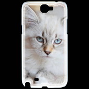 Coque Samsung Galaxy Note 2 Chaton aux yeux bleus