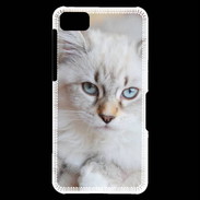 Coque Blackberry Z10 Chaton aux yeux bleus